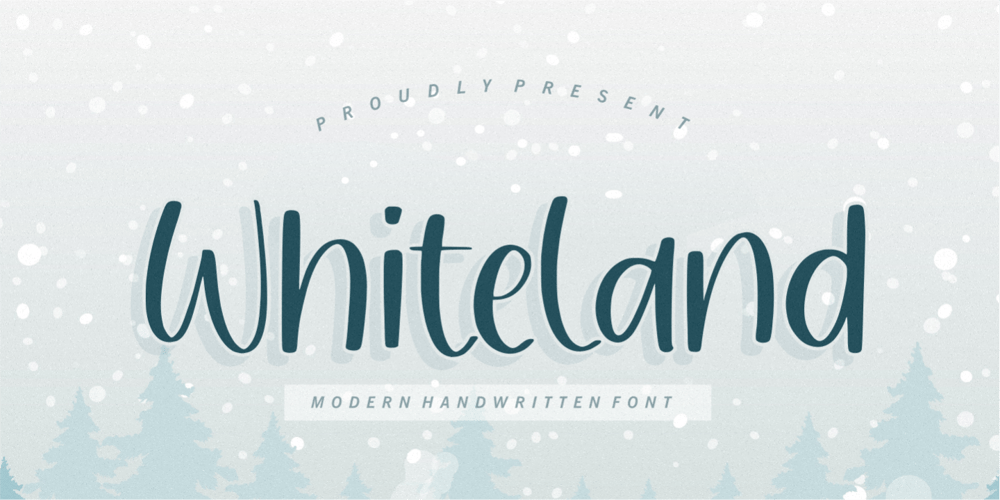 Whiteland font