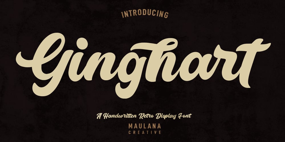 Ginghart font