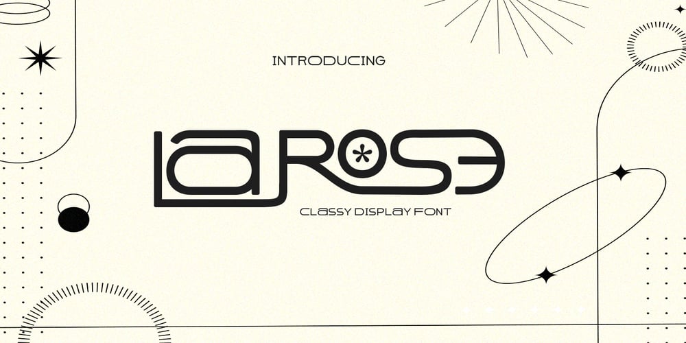 La Rose Display font