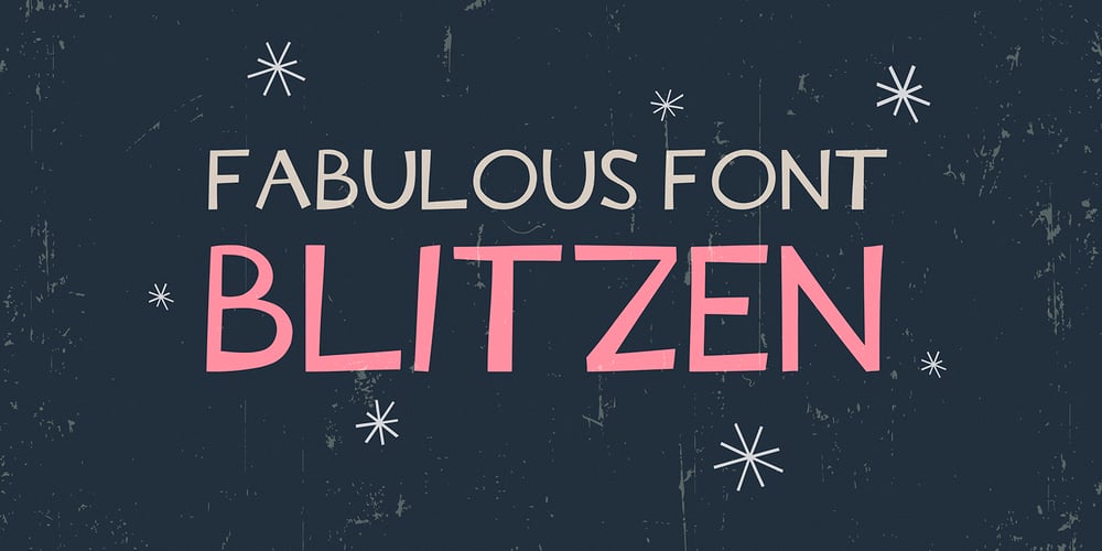 Blitzen font