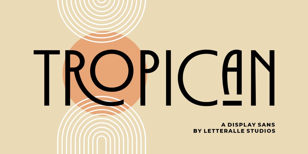 Tropican font