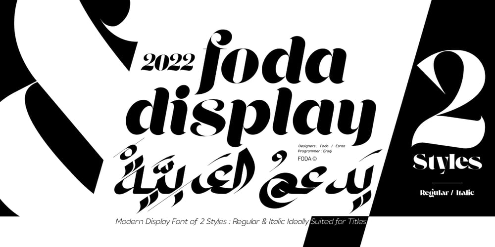 Foda Display font