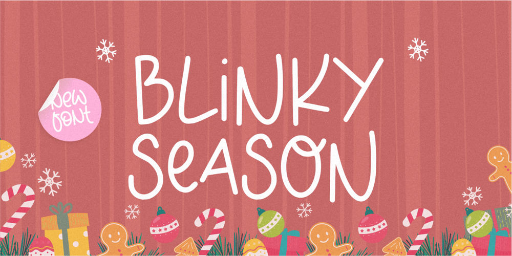 Blinky Season font
