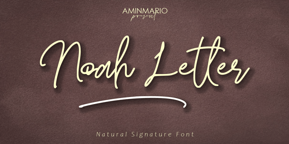 Noah Letter font