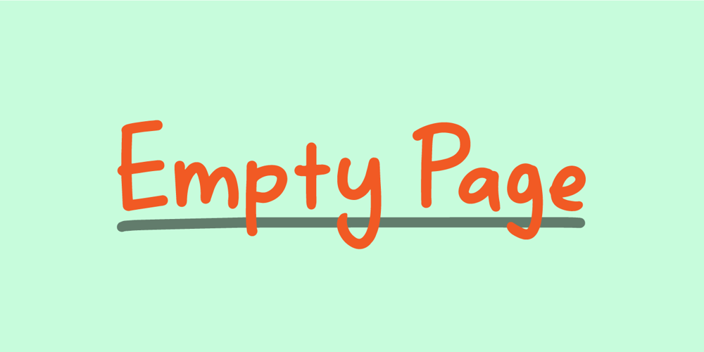 Empty Page font