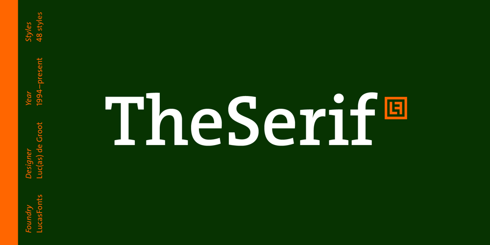 TheSerif font