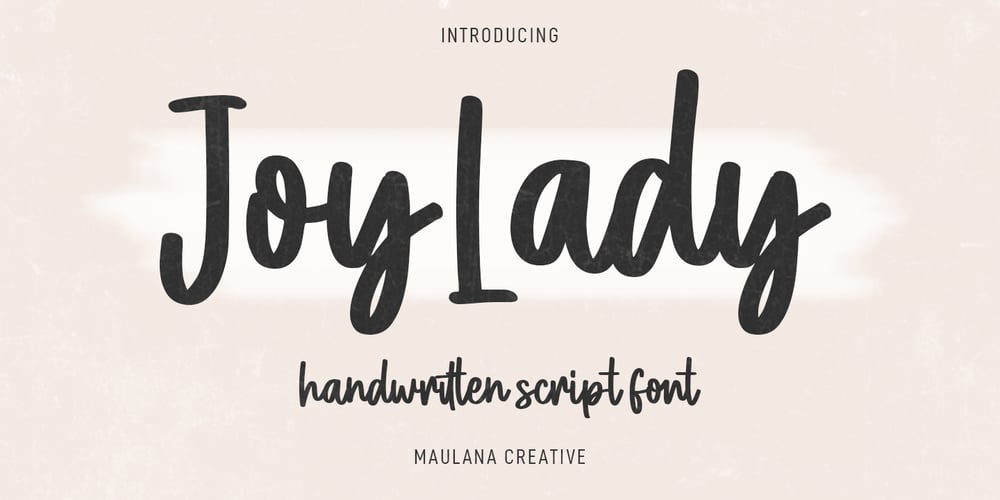 Joylady font