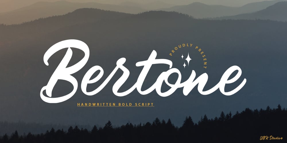 Bertone font