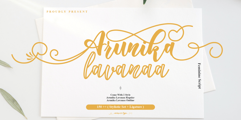 Arunika Lavanaa font