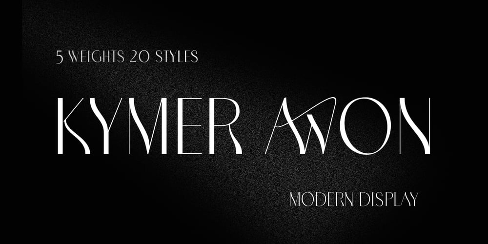 Kymer Awon font