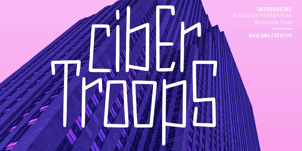 Cybertroops font