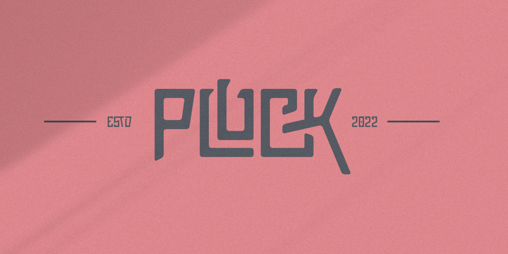Pluck font