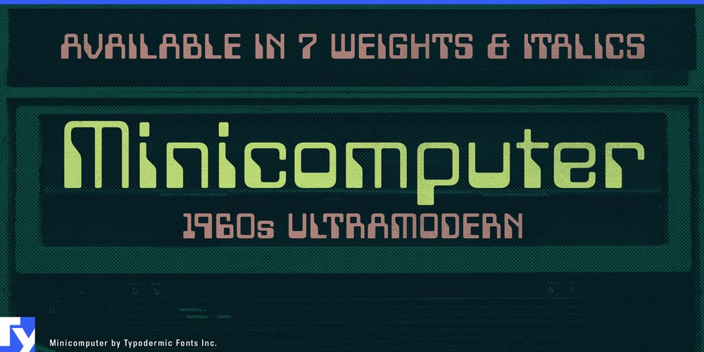 Minicomputer font