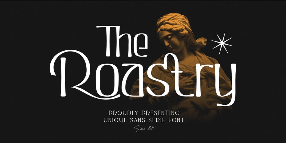 Roastry font