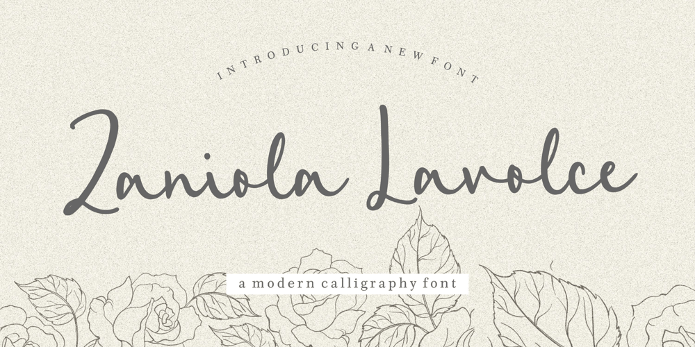 Zaniola Lavolce font