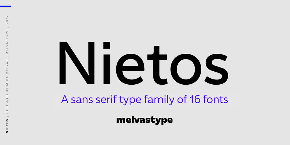 Nietos font