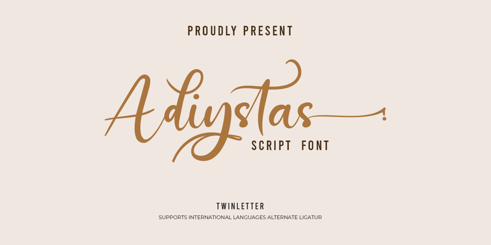 Adiystas font