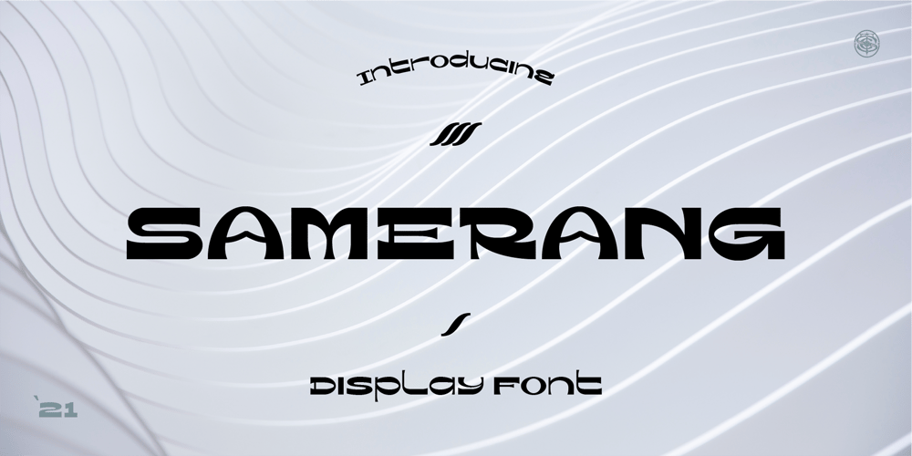 Samerang Display font