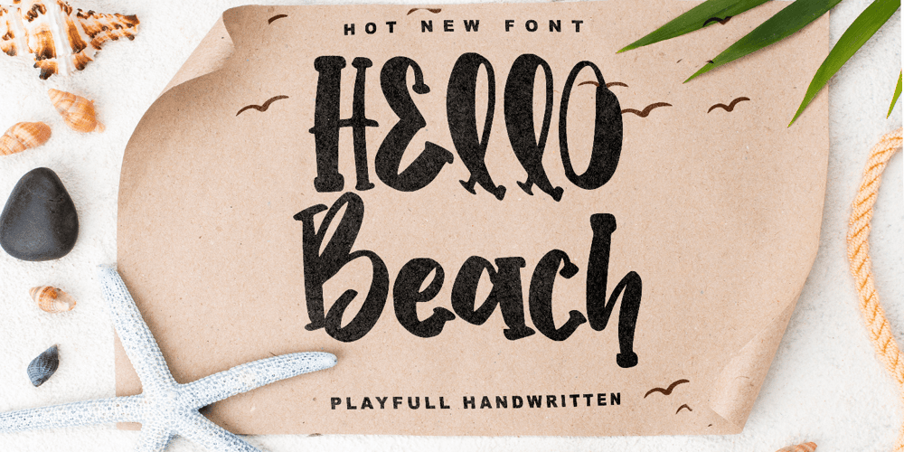 Hello Beach font