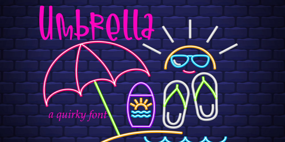 Umbrella font
