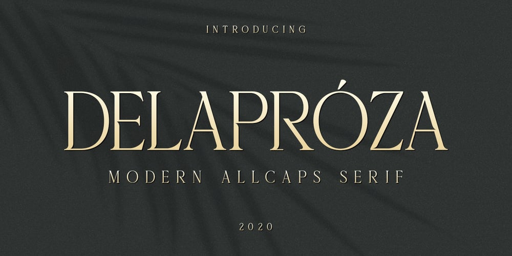 Delaproza font