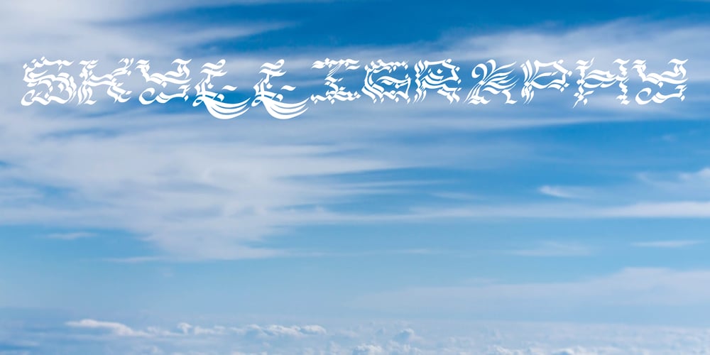 Skylligraphy font