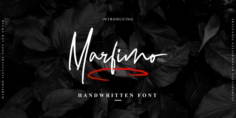 Marfimo Signature font