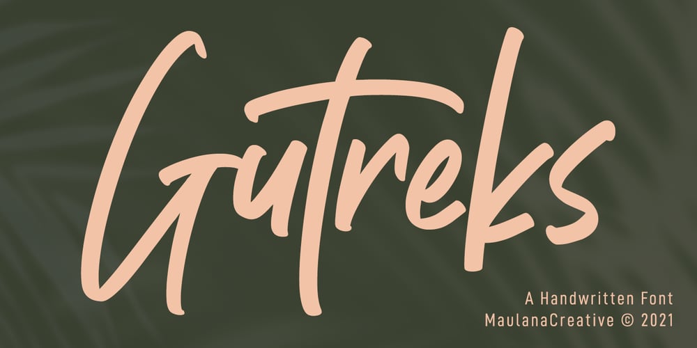 Gutreks font