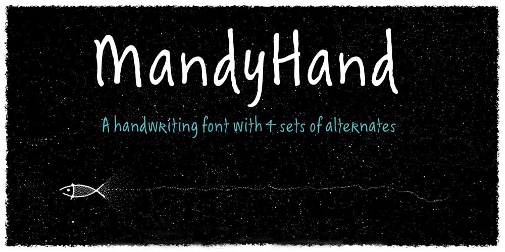 Mandy Hand font