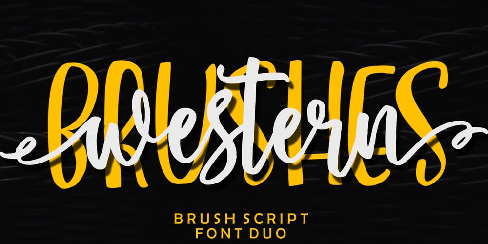 Western Brushes font
