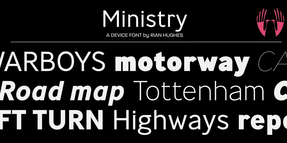 Ministry font