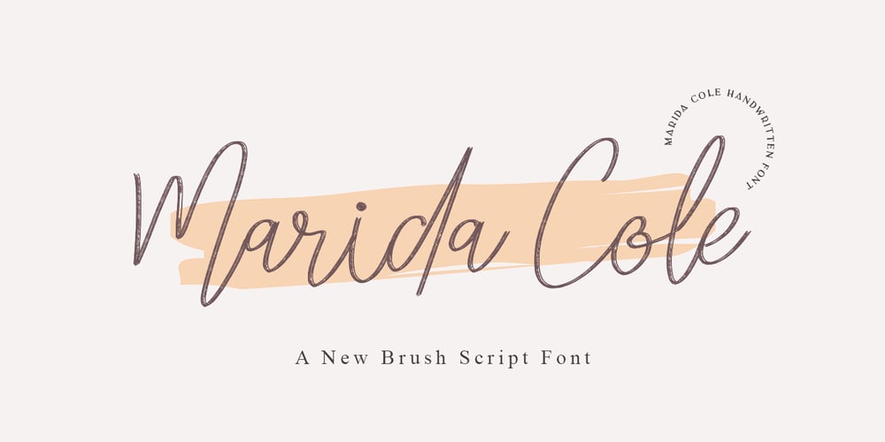 Marida Cole font