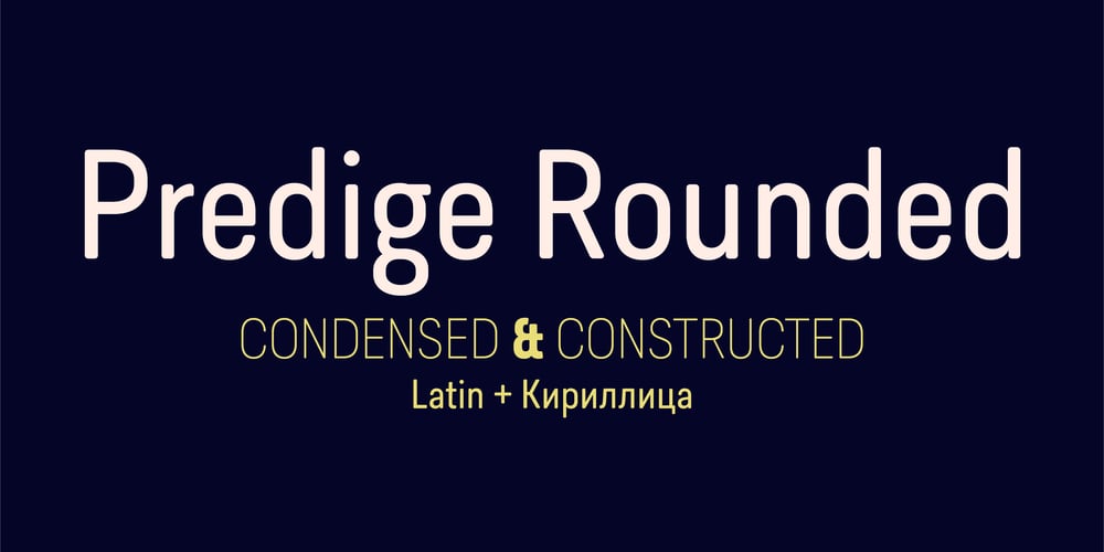 Predige Rounded font