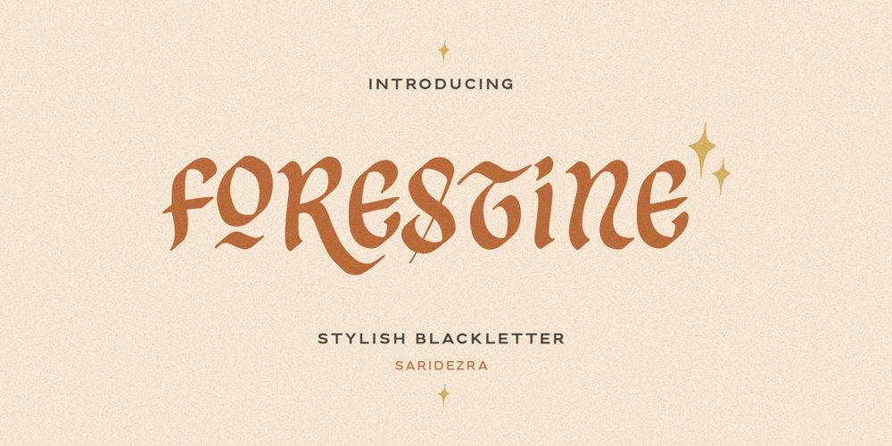 Forestine font