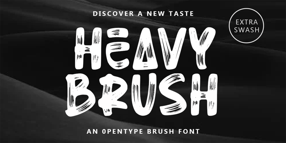 Heavy Brush font