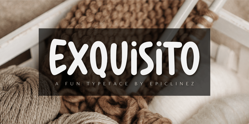 Exquisito font