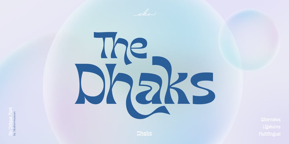 Dhaks font