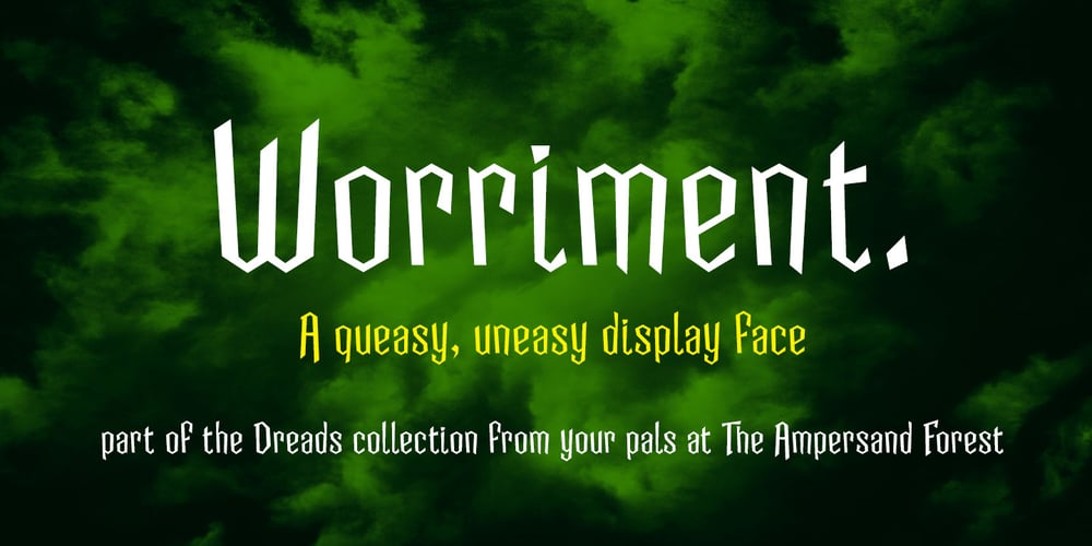 Worriment font