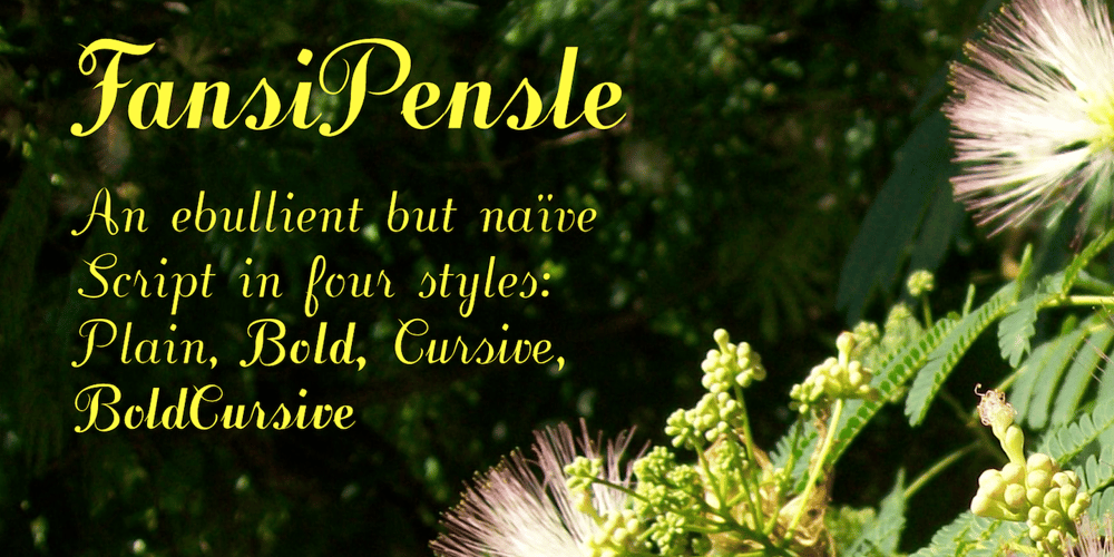 Fansi Pensle font
