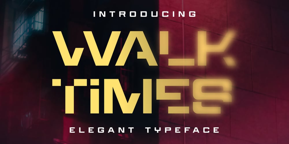 Walktimes font
