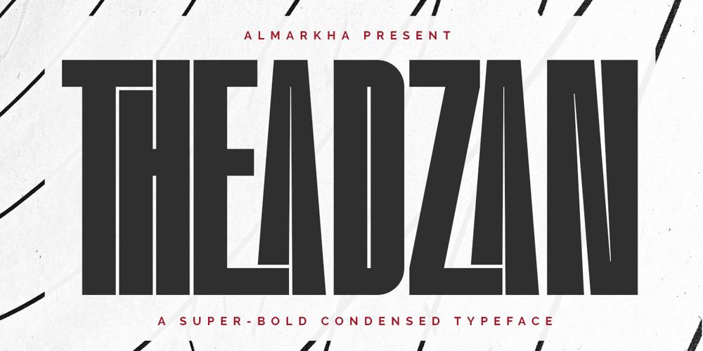 Theadzan font