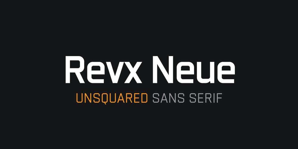 Revx Neue font