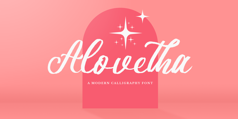 Alovetha font