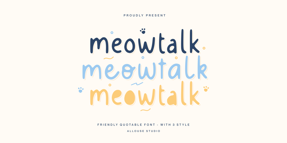 Meowtalk font