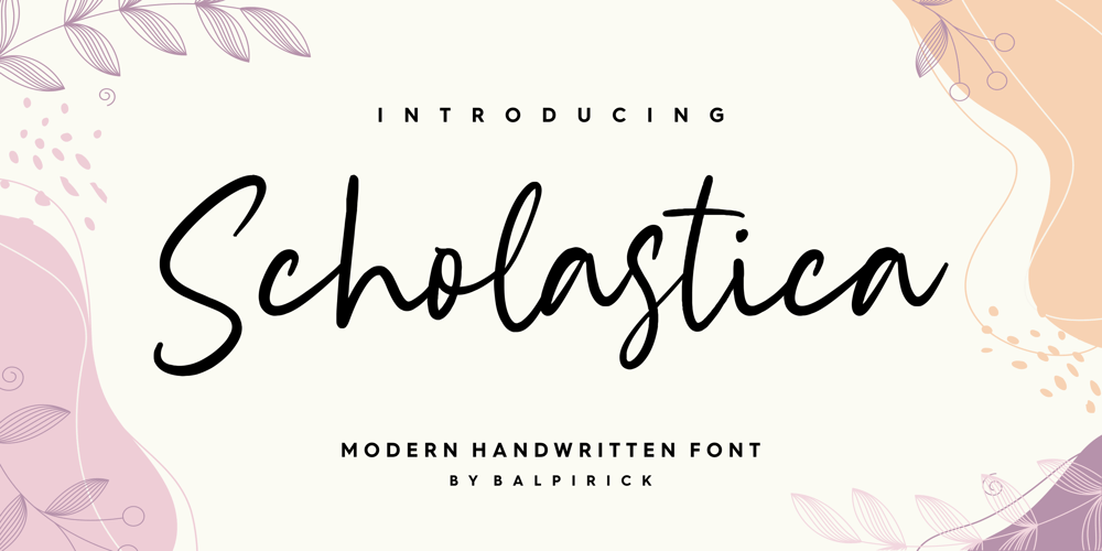 Scholastica font