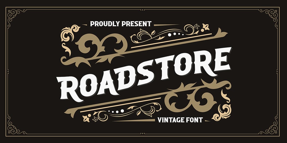 Roadstore font