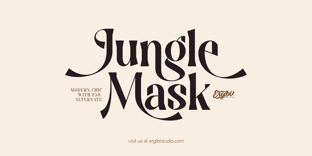 Jungle Mask font
