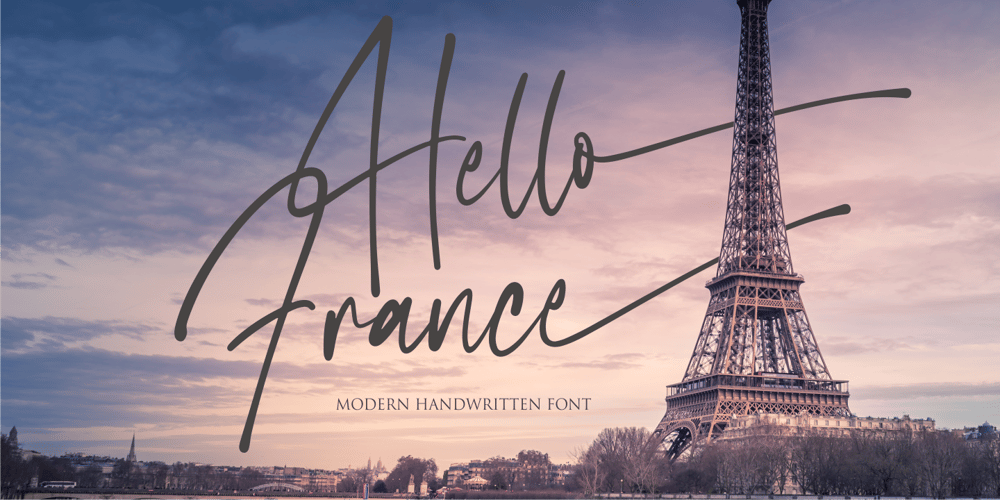 Hello France font