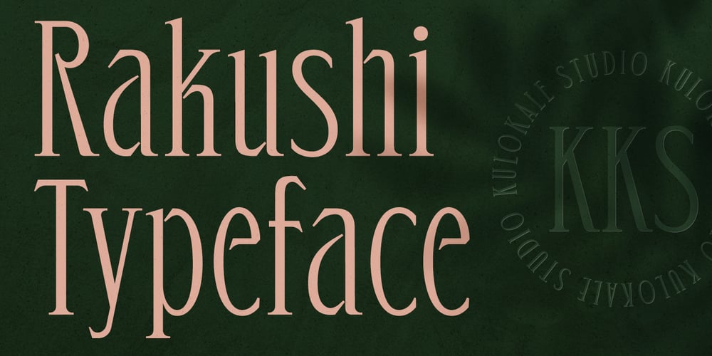 Rakushi font