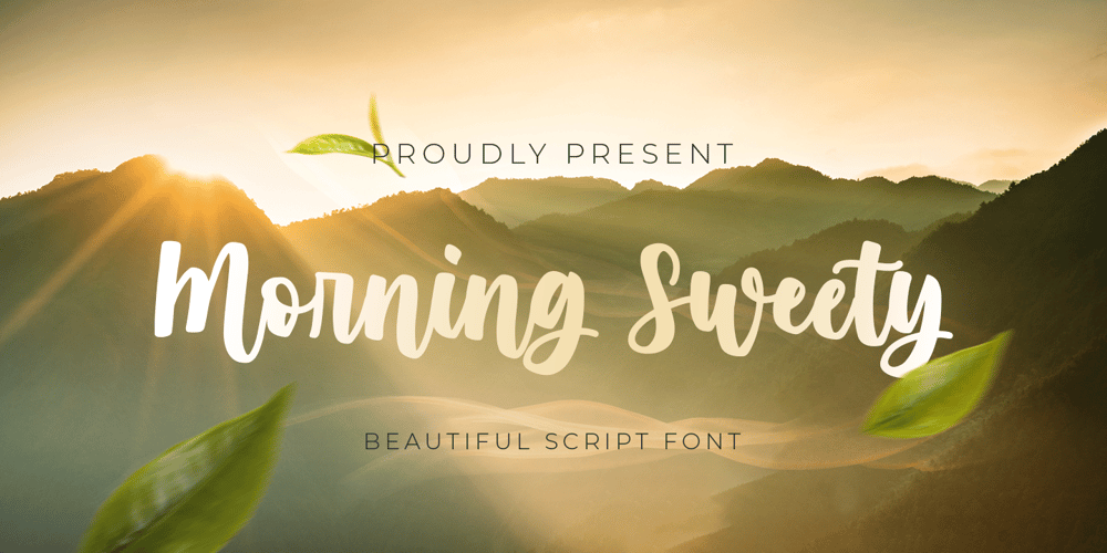 Morning Sweety font
